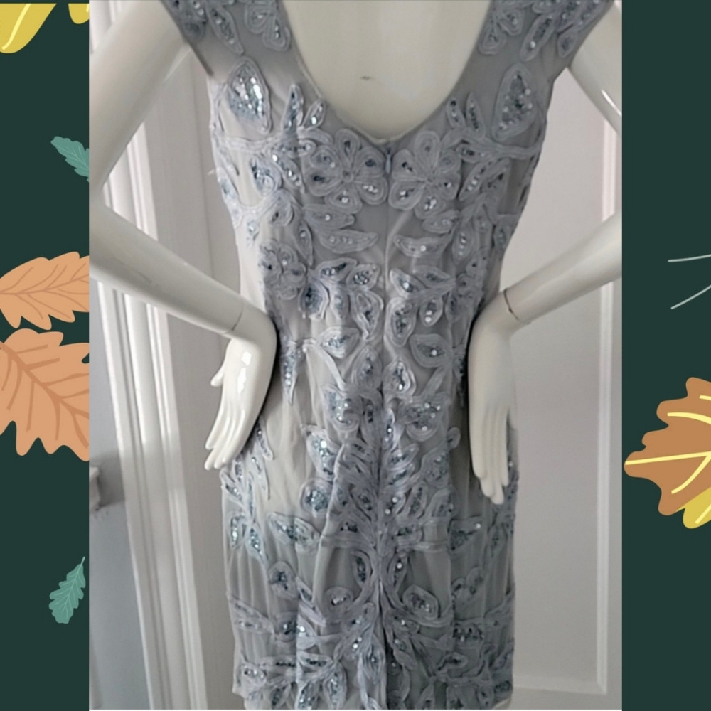 NEW! Vintage Mini Dress in Blue Sequin Women's